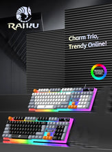 Clavier et clavier simples souris RAIKU T26 clavier lumineux à trois tons souris filaire mécanique tactile souris de jeu ensemble de clavier