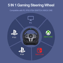 PXN V9 270°/900° Gaming Steering Wheel for PC Windows 7/8/10/11/PS4/PS3/Switch/Xbox One/Xbox Series X/S