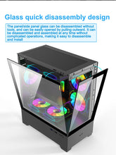 Power Train Illusionary Realm 3 M-ATX Desktop Case Support 350mm GPU 240 Water Cooler Side Transparent Computer Chassis