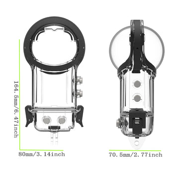 Dive Case For Insta360 X4 Waterproof Case Housing Underwater 40m Protector Invisible 360° Fully Diving Shell Accessories