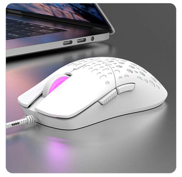 RAIKU G701 Wired 6 Keys Mouse Colorful Lighting Gaming and Office For Microsoft Windows and Apple IOS System