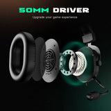Fifine RGB Gaming Headset — 7.1 Surround Sound, Mic, PC/PS4/PS5