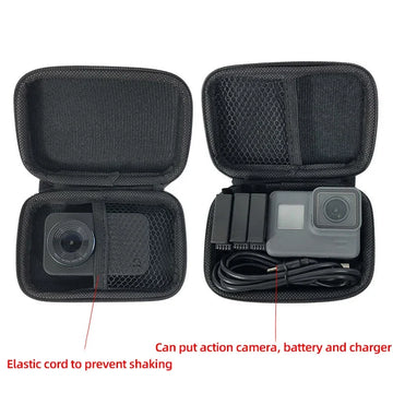 Mini Storage Bag Case For GoPro Hero 13 12 11 10 9 8 7 6 5 4 3 SJCAM AKASO DJI Osmo Action 5 4 3 2 Camera Accessories