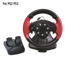 Gaming Racing Steering Wheel for PS4 PS3 PS2  D-INPUT X-INPUT Mode Driving Racing Wheel and Floor Pedals Real Force Feedback