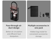 Xiaomi Mijia Air Pump 2 pour vélos et balles, préinitialisation numérique de la pression des pneus + arrêt automatique de charge, charge rapide de type C