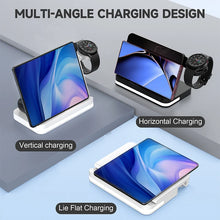 Wireless Charger Stand For iPhone 15 14 Samsung S23 S22 Ultra Fold Z Flip Galaxy Watch Active Buds Fast Charging Station Holder