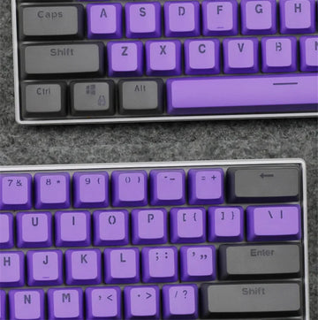 61 Key Set PBT Keycaps Ansi 60% Computer Gamer Mechanical Keyboard Cap Backlight OEM Miami DOLCH GK61 SK61 Anne pro 2 RK61 K617