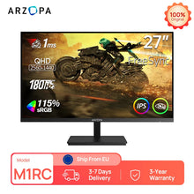 ARZOPA 27inch Monitor 180Hz QHD 2K FastIPS FreeSync Portable Gaming Monitor Second Screen M1RC