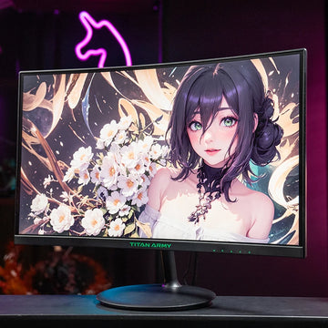 TITAN AMRY 23.6 inch 180Hz 1ms 1500R curved screen gaming esports full HD 1080P compatible 144Hz computer monitor 24A3G