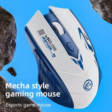 Souris Gaming Sans Fil Bluetooth 5.4 — Double Mode, Rechargeable, 1600 DPI