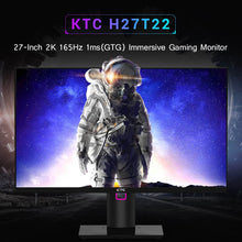 KTC H27T22 27-inch Gaming Monitor 2560x1440 QHD 16:9 ELED 165Hz Fast IPS Panel Screen 1ms GTG Response Time 99% sRGB HDR10