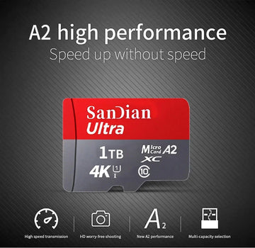 Original SD Card 2TB High Speed Memory Card 512GB 1TB Large Capacity Storage Device Sd Memory Card for Phones/Computers/Cameras