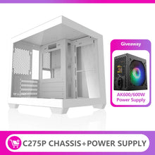 Darkflash C275P PC Case Sea View Room Gaming Computer Desktop M-ATX Motherboard  Double-Sided Tempered Glass PC Gamer Cabinet