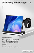 Wireless Charger Stand For iPhone 15 14 Samsung S23 S22 Ultra Fold Z Flip Galaxy Watch Active Buds Fast Charging Station Holder