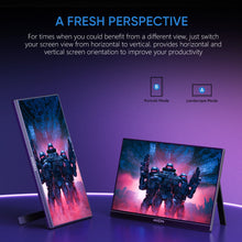ARZOPA 16.1 inches Portable Monitor,144hz,100%sRGB,1080P FHD,IPS Screen,Z1FC