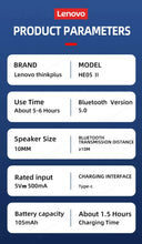 100% original Lenovo HE05X Bluetooth écouteurs écouteur étanche bouchons d'oreilles HIFI son magnétique tour de cou casque sport casque