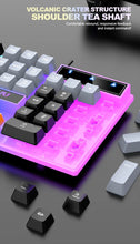 Clavier et clavier simples souris RAIKU T26 clavier lumineux à trois tons souris filaire mécanique tactile souris de jeu ensemble de clavier