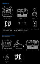 Volant de jeu PXN V9 Gen2/V9 270 ° /900 °   Simulateur de course pour PS4,PS3, PC Windows 7/8/10/11,Xbox One,Xbox Series X/S