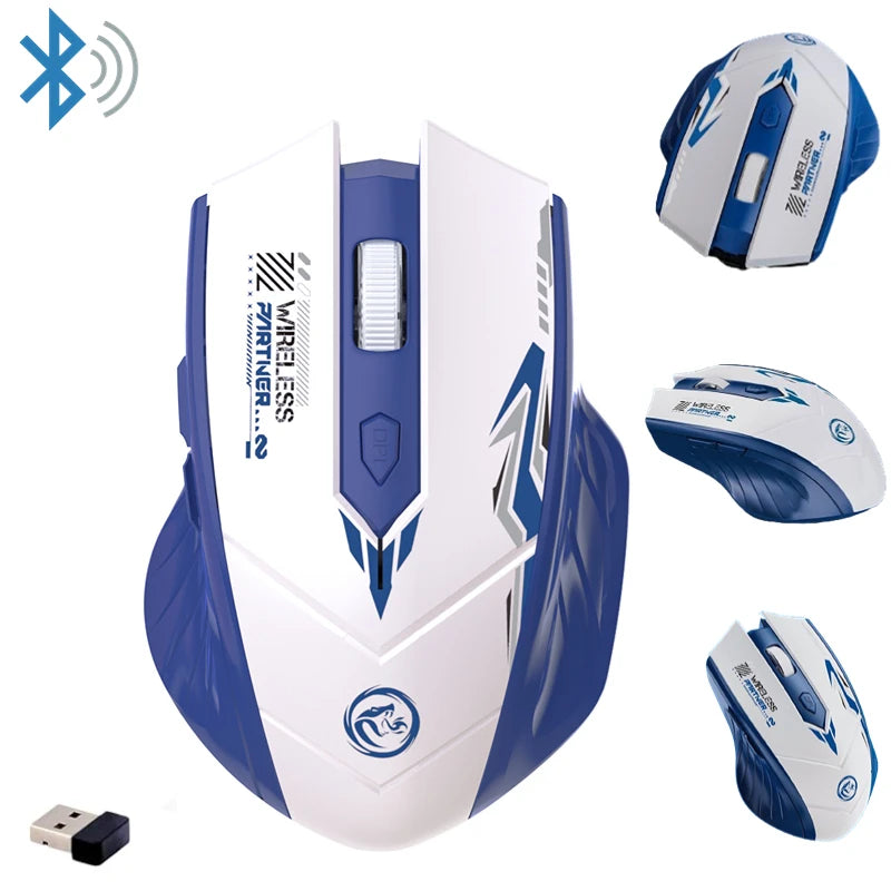 Wireless Gaming Mouse Bluetooth 5.4 — Dual Mode, Rechargeable, 1600 DPI