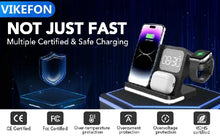 Wireless Charger Stand For iPhone 15 14 Samsung S23 S22 Ultra Fold Z Flip Galaxy Watch Active Buds Fast Charging Station Holder