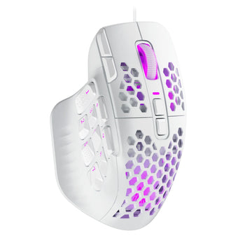 SOLAKAKA SM809 Wired Gaming Mouse 16 Side Buttons 22800 DPI Programmable Macro MMO Mouse Gamer PAW3311 Honeycomb Ergonomic RGB