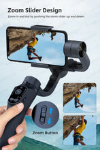 F10 3-Axis Handheld Gimbal Smartphone Stabilizer Cellphone Selfie Stick for Android iPhone Phone Vlog Anti Shake Video Recording