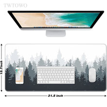 Grey Forest Trees Mouse Pad Gaming XL Computer New Large Mousepad XXL keyboard pad Natural Rubber Anti Slip Soft Mouse Mat