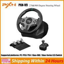 Gaming Steering Wheel PXN V9 Volante PC Gaming Racing Wheel for PC Windows 7/8/10/11/PS4/PS3/Switch/Xbox One/Xbox Series X/S