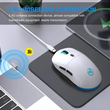 Rechargeable 2.4G USB Wireless Mouse  Adjustable 3600dpi 7 Colors RGB Comfortable Mice for Home Office Laptop Computer Gamer