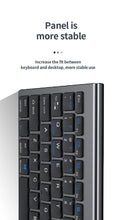 Gray Bluetooth 5.0 & 2.4G Wireless Keyboard Mouse Combo Rechargeable Full Size Wireless Keyboard for Notebook Laptop