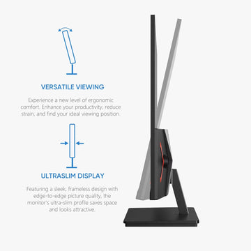 ARZOPA 27inch Monitor 180Hz QHD 2K FastIPS FreeSync Portable Gaming Monitor Second Screen M1RC