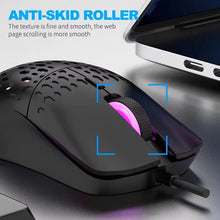 RAIKU G701 Wired 6 Keys Mouse Colorful Lighting Gaming and Office For Microsoft Windows and Apple IOS System