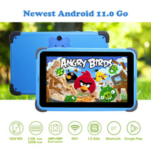 Used Tablets 7'' Android 11 Children Tablet  2GB 32GB 4-Core Tablet for Kids 1024x600 IPS Dual Wifi 5G 3000mAh with Tab Holder