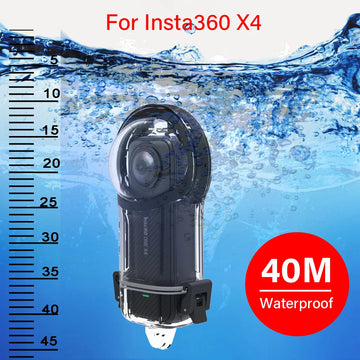 Dive Case For Insta360 X4 Waterproof Case Housing Underwater 40m Protector Invisible 360° Fully Diving Shell Accessories