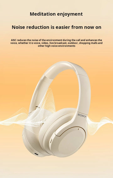 SONY D2-ANC Wireless Headphones Bluetooth 5.3 Earphones Foldable Gaming Headset Sport Headphone with Mic Music Earbuds Original