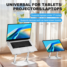 Laptop Stand Foldable Aluminium Alloy Portable Laptop Stand High Quality Computer Stand Suitable for Laptops up to 17.3 Inch