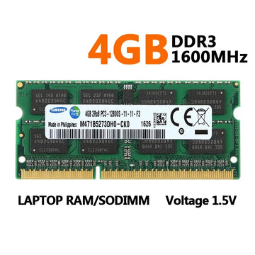 Samsung Laptop Ram DDR2 2GB 4GB 800MHz 667MHz DDR3 DDR3L 2GB 4GB 8GB 1066 1333 1600 1866MHz SODIMM 204pin Memory For Notebook