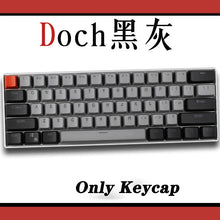 61 Key Set PBT Keycaps Ansi 60% Computer Gamer Mechanical Keyboard Cap Backlight OEM Miami DOLCH GK61 SK61 Anne pro 2 RK61 K617