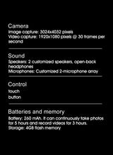 Xiaomi 4K HD AI lunettes intelligentes 800w Pixel caméra multifonctionnelle Bluetooth appel Assistant vocal lecteur de musique traduction intelligente ﻿