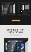 Darkflash C275P PC Case Sea View Room Gaming Computer Desktop M-ATX Motherboard  Double-Sided Tempered Glass PC Gamer Cabinet