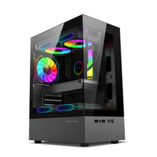 Power Train Illusionary Realm Computer Case M-ATX/ITX Seaview Room Side Transparent Desktop Chassis Support 240 Water Cooler