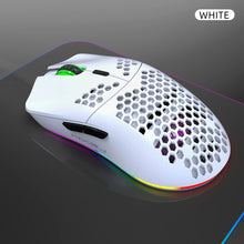 2.4G Wireless Charge Mouse RGB Luminous Ultralight Honeycomb Mouse Movement Speed 3600 6 D Game Mice For Laptop PC Gamer