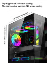 Power Train Illusionary Realm Computer Case M-ATX/ITX Seaview Room Side Transparent Desktop Chassis Support 240 Water Cooler