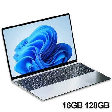 NEW 15.6" Ultra Slim Laptop 16GB RAM 2TB SSD Intel N3700 Notebook Gamer 1920*1080 Display Office Study Computer PC Windows11 Pro