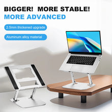 Laptop Stand Foldable Aluminium Alloy Portable Laptop Stand High Quality Computer Stand Suitable for Laptops up to 17.3 Inch