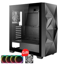 Antec DF800 FLUX PC Case Glass Side Case ATX Mid Tower Support 360 Water Cooled Side Computer Case With 5 Pcs Fans 컴퓨터 케이스 PCケース