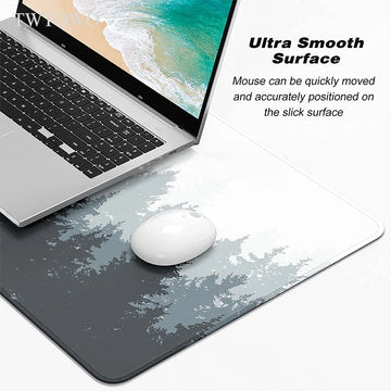 Grey Forest Trees Mouse Pad Gaming XL Computer New Large Mousepad XXL keyboard pad Natural Rubber Anti Slip Soft Mouse Mat