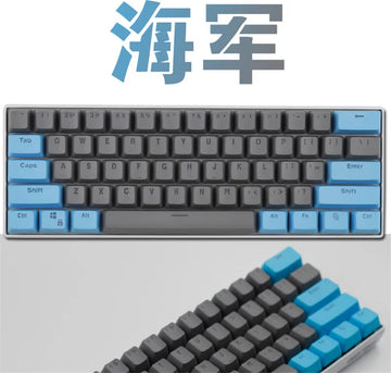 61 Key Set PBT Keycaps Ansi 60% Computer Gamer Mechanical Keyboard Cap Backlight OEM Miami DOLCH GK61 SK61 Anne pro 2 RK61 K617