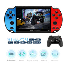 GAMINJA X7 4.3inch Handheld Game Console IPS Screen Video Game Player HD Game Console Built-in 10000 Games For GBA GBC NES GBC