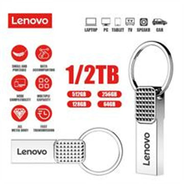 Lenovo 128GB Original Metal USB Pendrive 2TB Large Capacity Portable Flash Drive USB 3.0 High-Speed File Transfer Waterproof